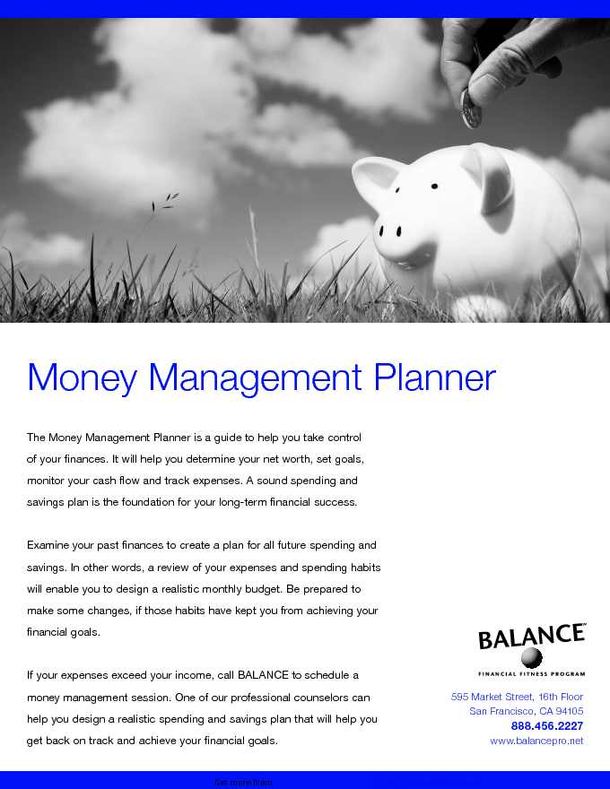 Money Management Spreadsheet