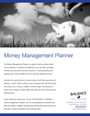 Money Management Spreadsheet form