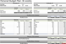 Personal Weekly Budget Template form