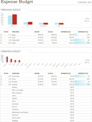 Simple Expense Budget Template form