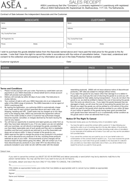 Sales Receipt Template 3 form