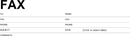 Standard Format Fax Cover Sheet form