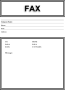 Basic Fax Cover Sheet 2 form