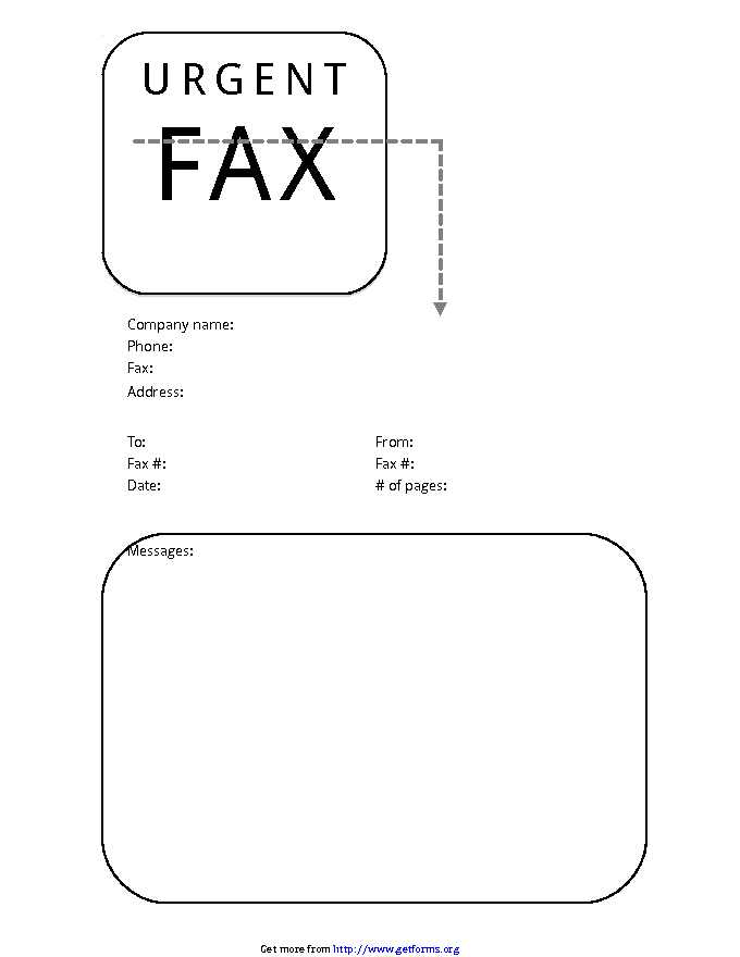 Urgent News Fax Cover Sheet