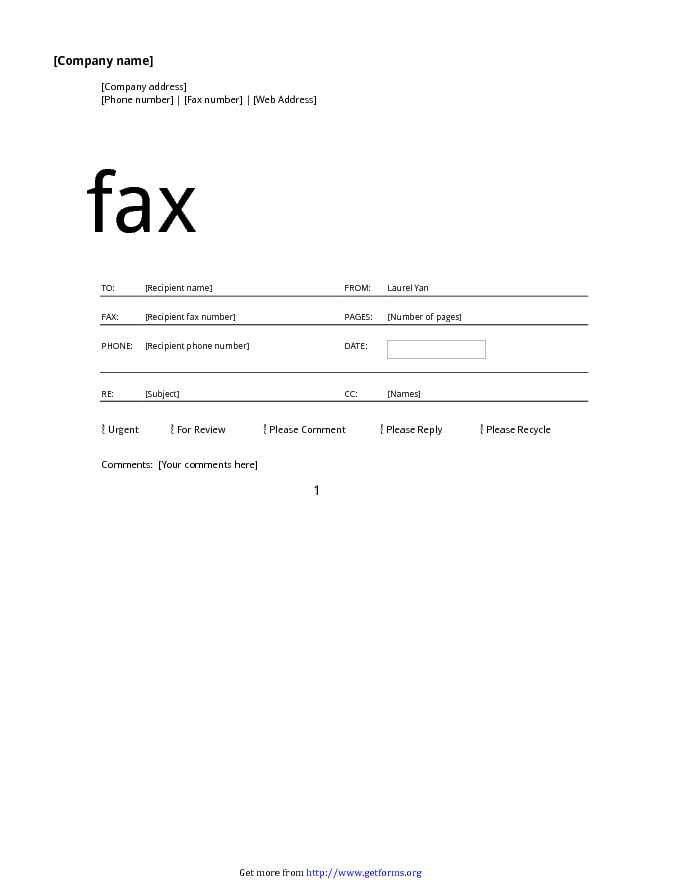 Fax Cover Sheet (Professional Design) 2