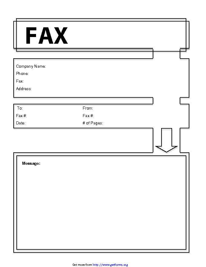 Modern Fax Cover Sheet 1