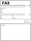 Modern Fax Cover Sheet 1 form