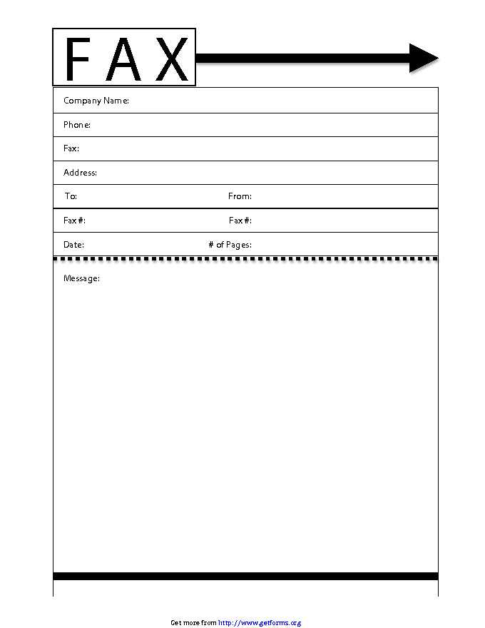 Modern Fax Cover Sheet 2