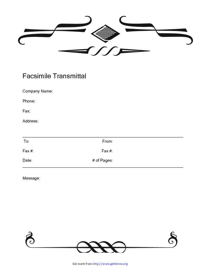 Modern Fax Cover Sheet 3