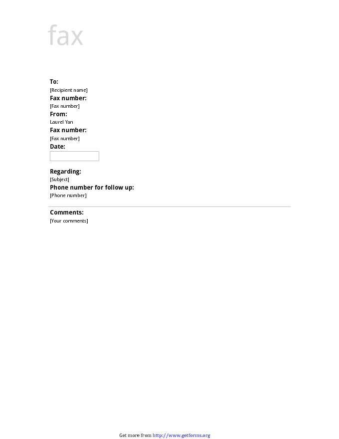 Fax Cover Sheet (Business Design)