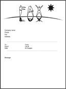 Cute Fax Cover Sheet 2 form