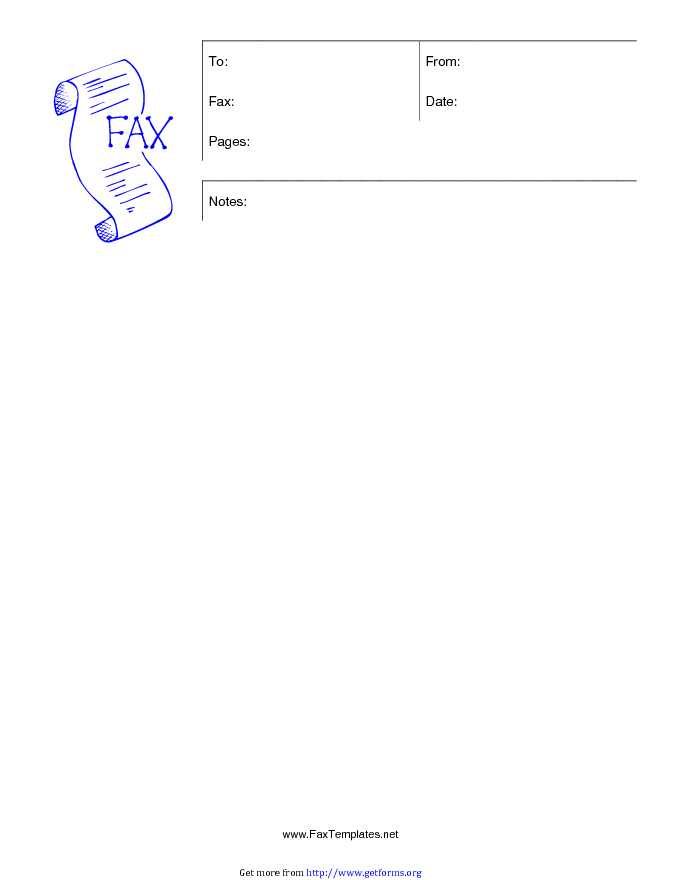 Personal Fax Cover Sheet 3