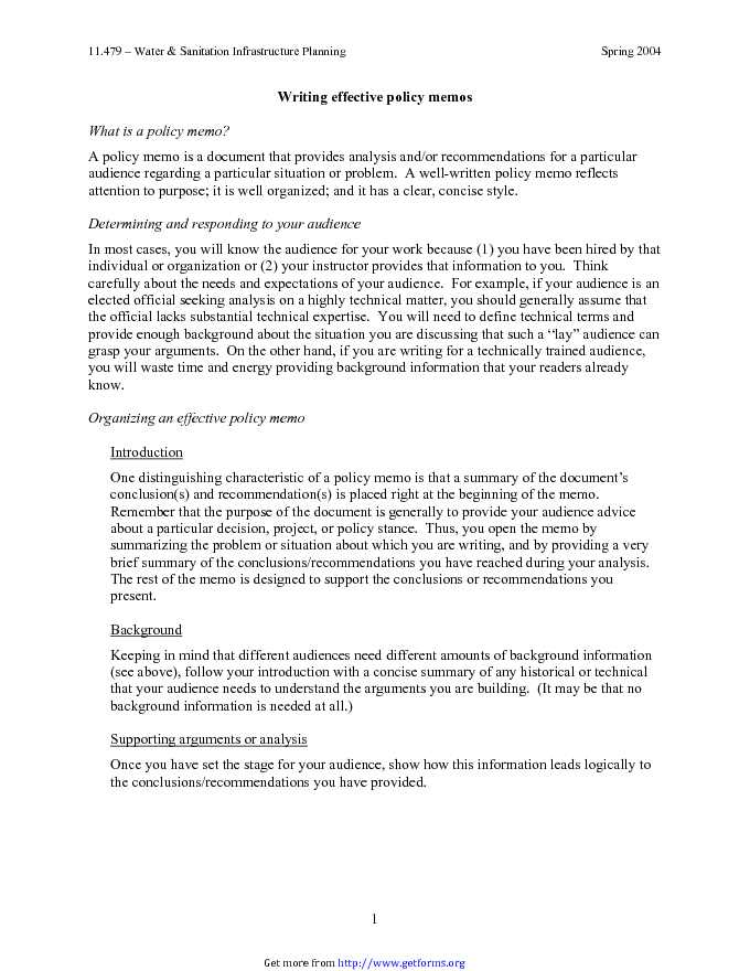 Policy Memo Template 2