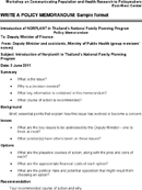 Policy Memorandum Sample Format form