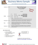 Business Memo Sample form