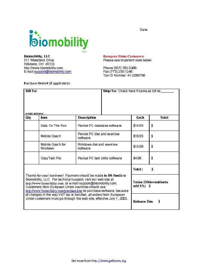 Sample Invoice 4