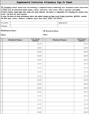 Attendance List form