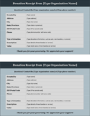 Donation Receipt Template 2 form