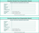 Donation Receipt Template 3 form