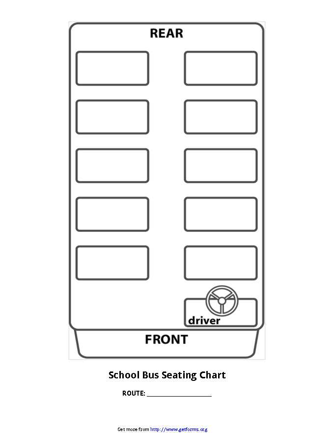 Seating Chart Template 1