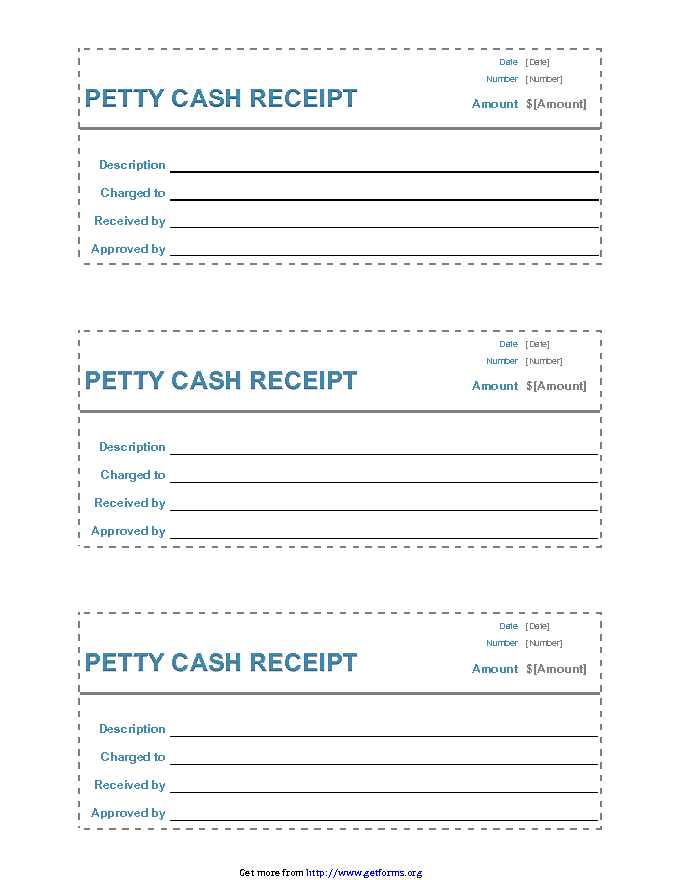 Blank Receipt Template 3