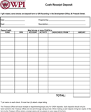 Cash Receipt Template form