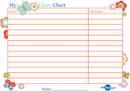 Basic Reward Chart for Girls form