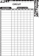 Work out Charts Template form