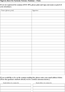 Sign-in Sheet for Systems Science Seminar form