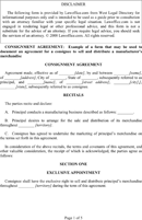 Consignment Agreement Template 1 form
