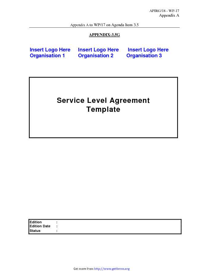 Service Level Agreement Template 2