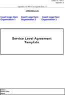 Service Level Agreement Template 2 form