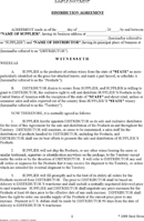 Distribution Agreement Sample form