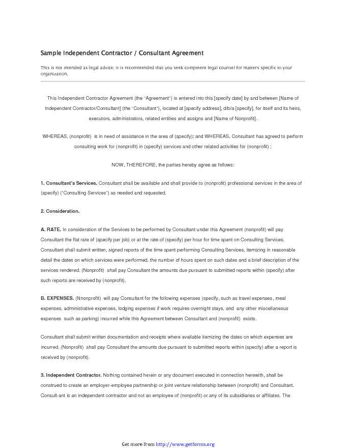 Independent Contractor Agreement 3