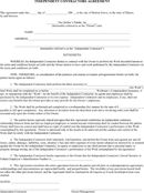 Independent Contractor Agreement 4 form