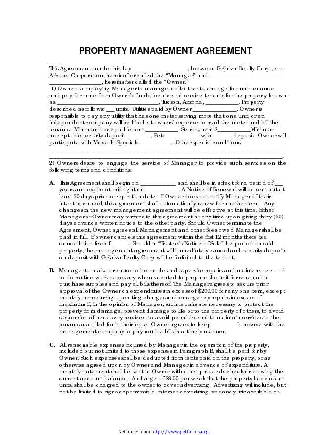 Property Management Agreement 3