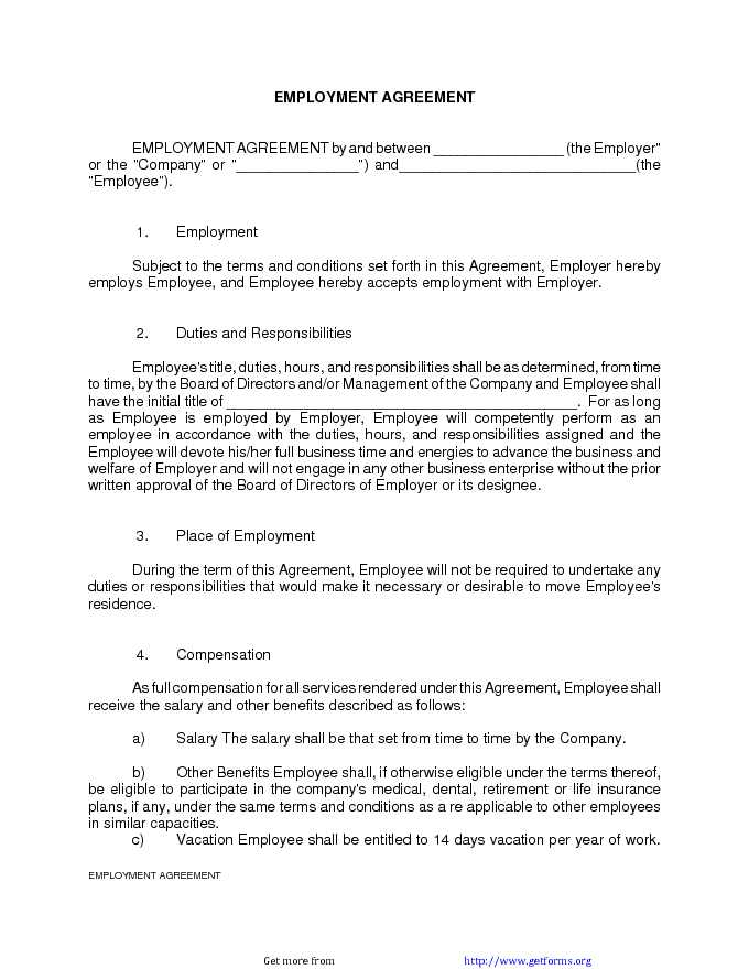 Employment Agreement 1