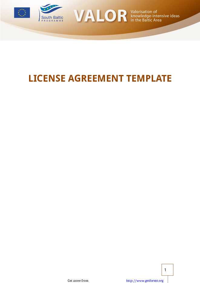 License Agreement Template 3