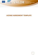 License Agreement Template 3 form