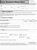 Application Templates form