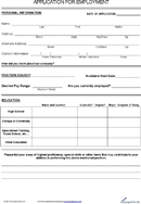 Applications Templates form