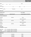 Basic job Application Form form