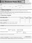 Generic Application for Employment Form form