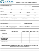 Simple Job Application 1 form