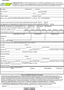 Subway Employment Application form