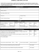 Sample Job Application 3 form