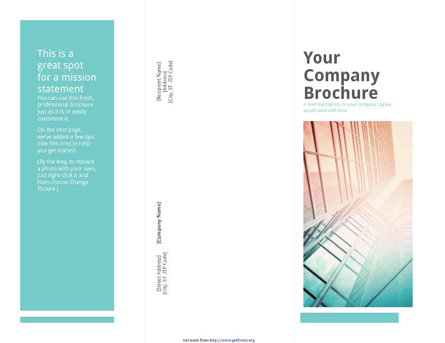 Blank Brochure Template 1