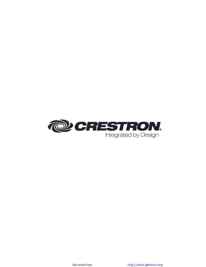 Crestron 2013 Corporate Brochure