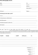 Stock Photography Invoice form