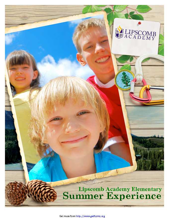 Summer Camp Front Brochure